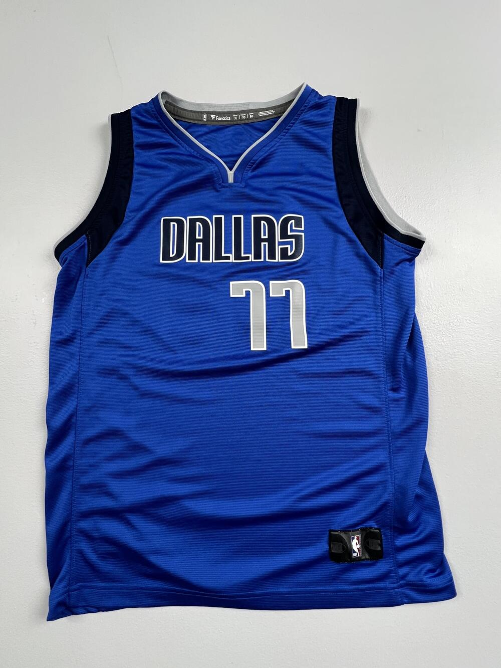 Dallas Mavericks Jersey Boys Youth XL Blue NBA Luka Doncic 77 Fanatics